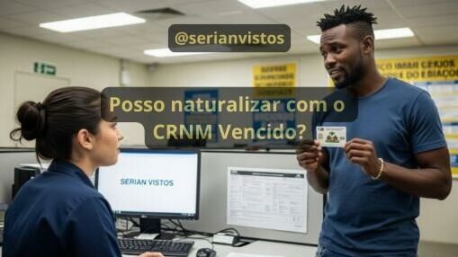 Imagem ilustrativa para o artigo Naturalização brasileira: CRNM vencido impede a naturalização brasileira?